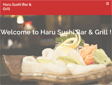 Tablet Screenshot of harusushibar.com